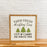 Farm Fresh Christmas Trees Sign – 14x14 Inches – Black & Green Lettering – Holiday Wood Decor