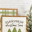 Farm Fresh Christmas Trees Sign – 14x14 Inches – Black & Green Lettering – Holiday Wood Decor