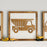 Construction Truck | 21x21 inch Wood Sign | Construction Room Decor