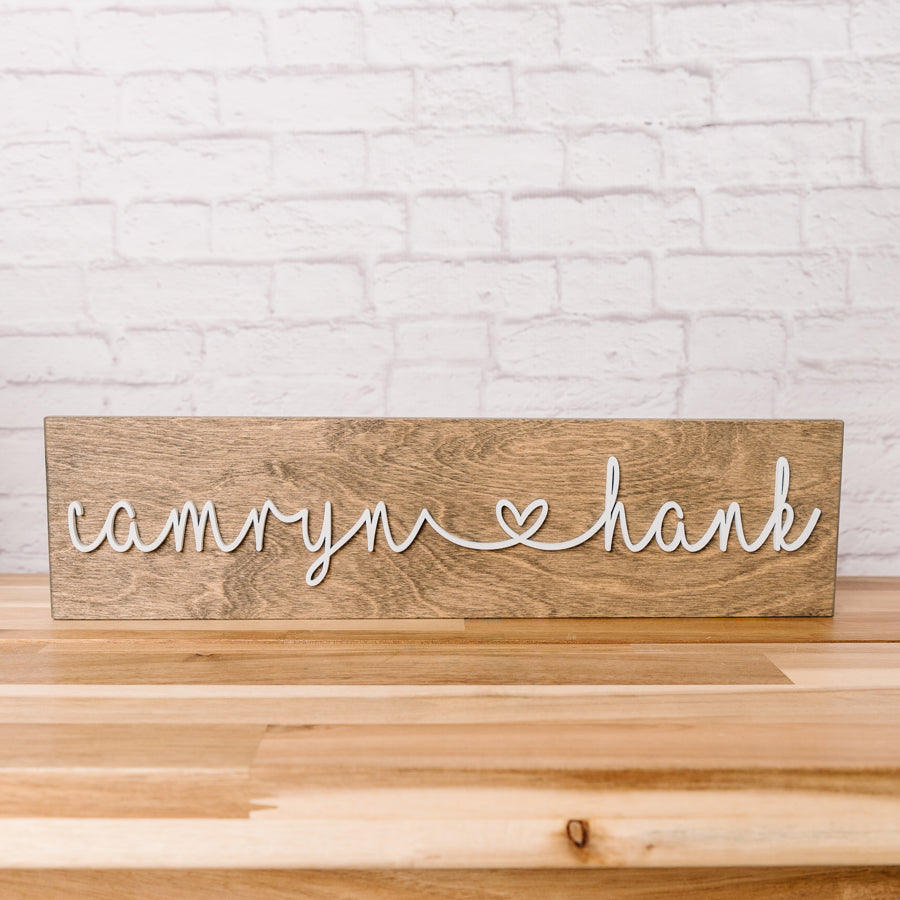 Personalized First Names Sign