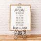 Our Love Story Sign | 17x21 inch Personalized Wood Wedding Sign