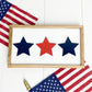 Patriotic Stars | 4x7 inch Tiered Tray Sign