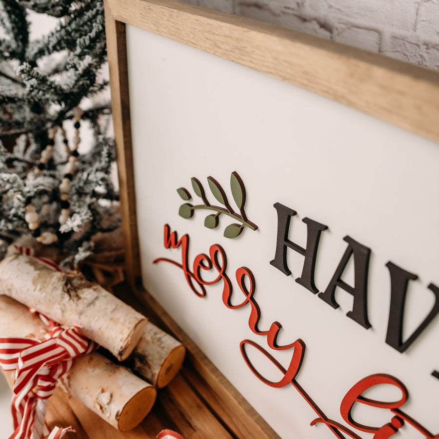 Have Yourself a Merry Little Christmas | 13x35 inch Wood Sign | Christmas Farmhouse Sign