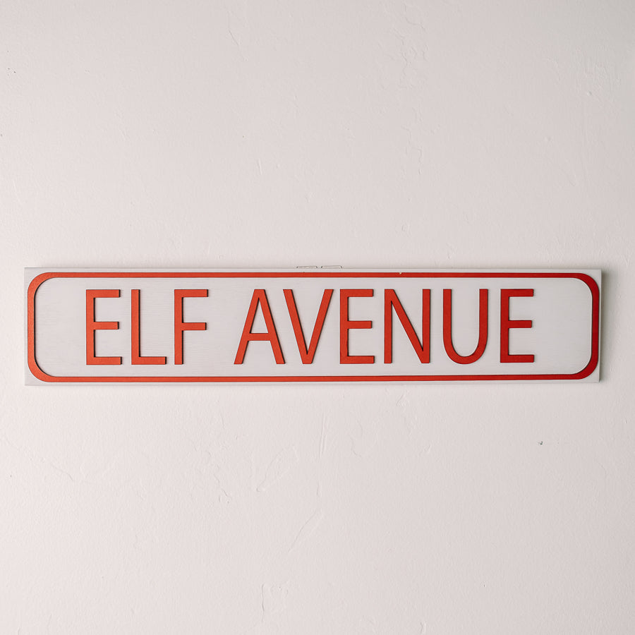 Christmas Street Sign | 4x20 inch Wood Sign