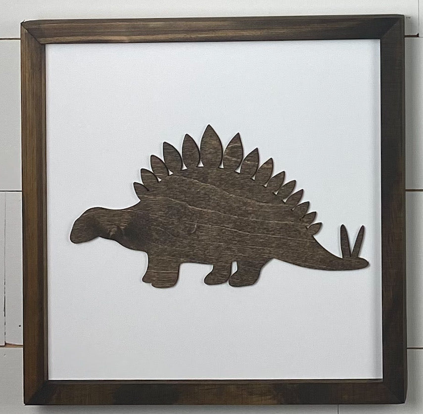 Dinosaur Wood Sign | 11 inch Dinosaur Sign | Dinosaur Gallery Wall Sign