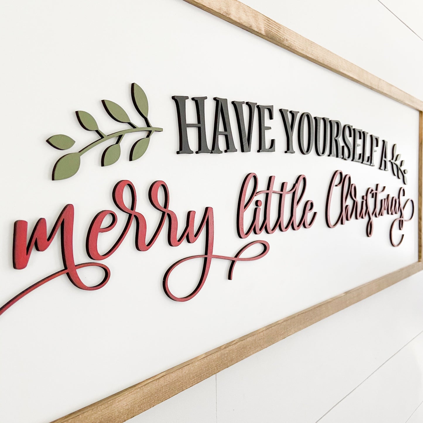 Have Yourself a Merry Little Christmas | 13x35 inch Wood Sign | Christmas Farmhouse Sign