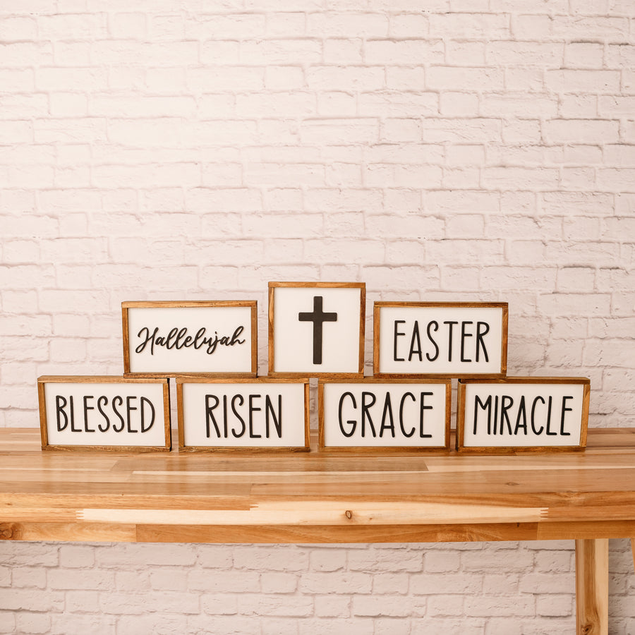 Easter Tiered Tray Signs