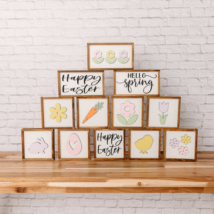 Spring Tiered Tray Sign