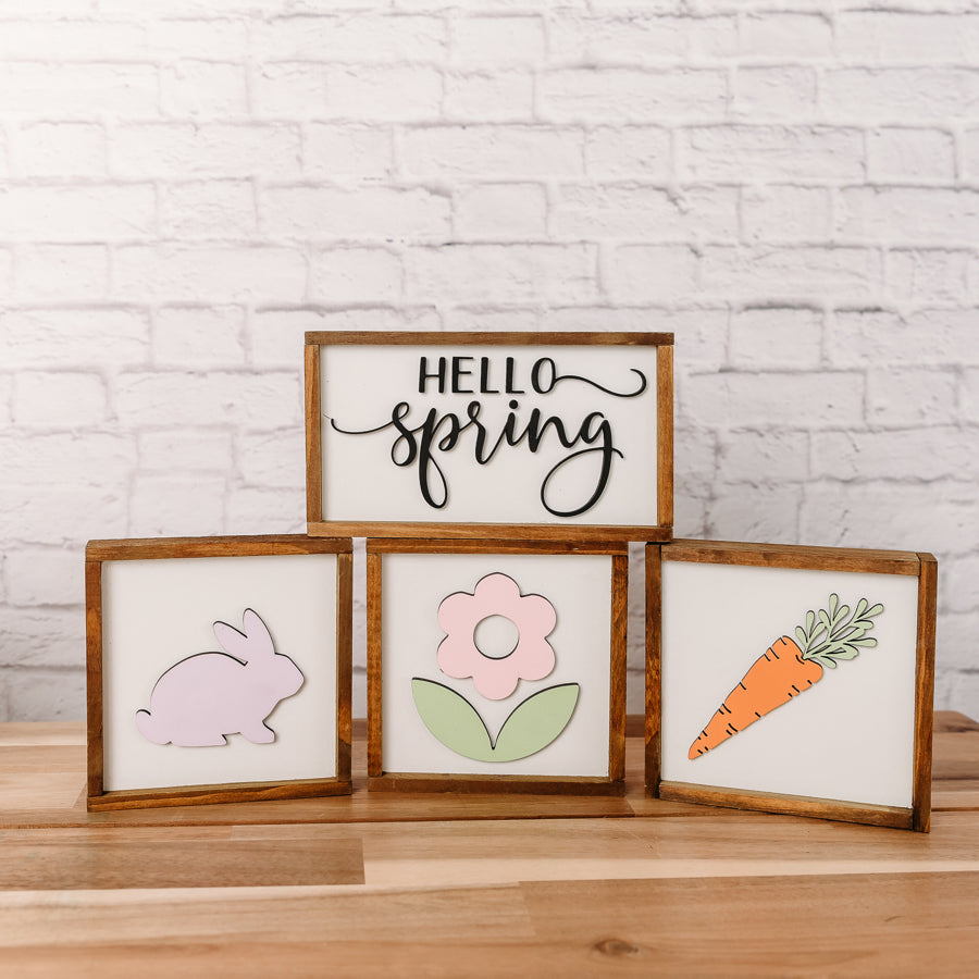Spring Tiered Tray Sign