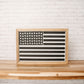 Black & White American Flag | 11x16 inch Wood Sign