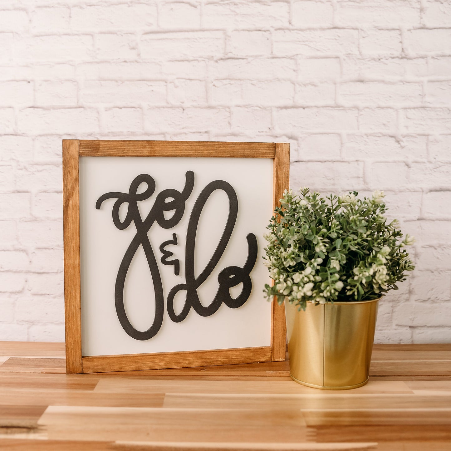 Go & Do | Missionary Sign | 11x11 inch Wood Sign