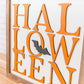 Halloween with Bat | 14x14 inch Wood Sign