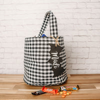 Halloween Treat Bag with Custom Bat Tag