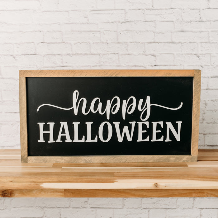 Happy Halloween Wood Sign | 11x21 inch Wood Sign