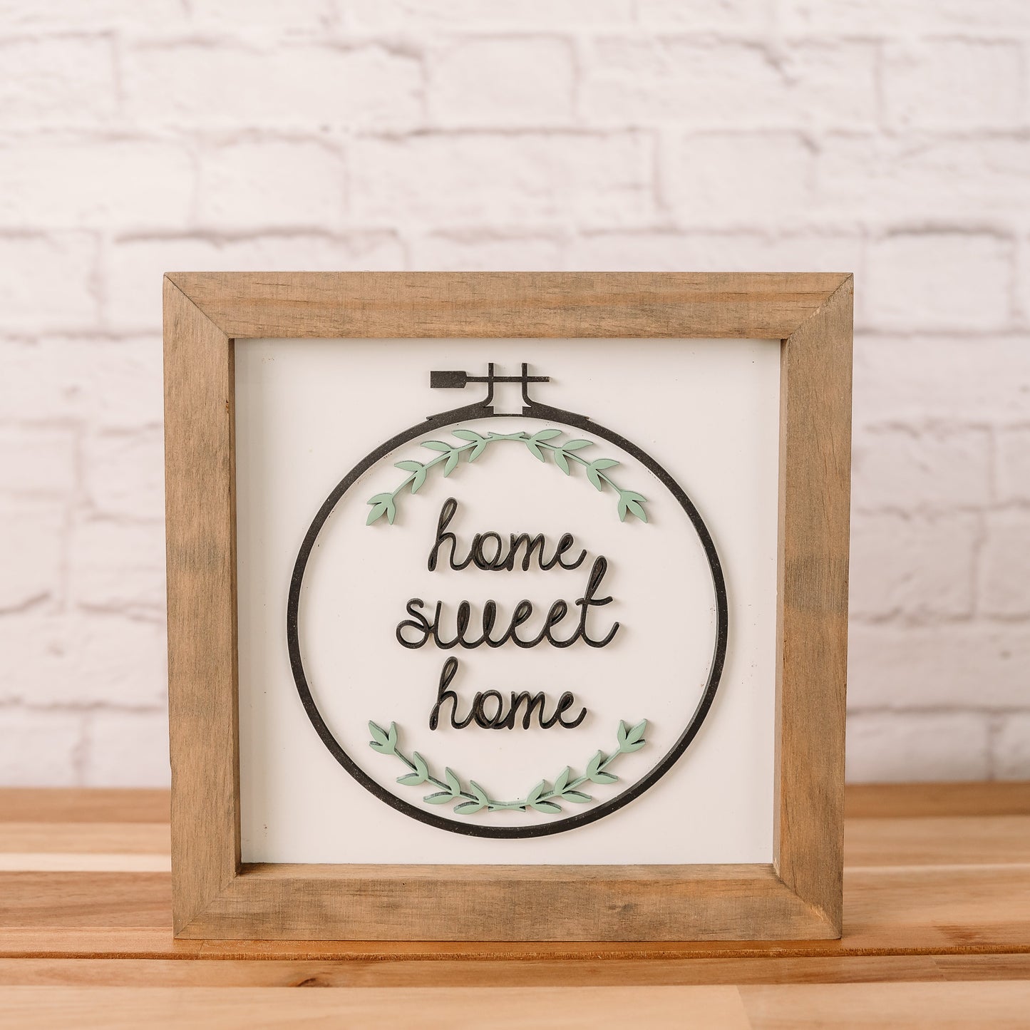 Home Sweet Home | 8x8 inch Wood Sign | Everyday Sign