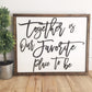 Together is Our Favorite Place to Be | 17x21 inch Wood Frame Sign