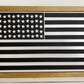Black & White American Flag | 11x16 inch Wood Sign