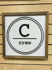 Personalized Kids Room Name Sign | 14x14 inch Wood Sign
