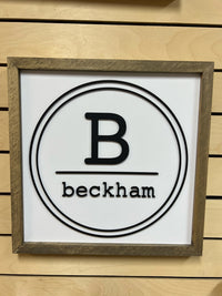 Personalized Kids Room Name Sign | 14x14 inch Wood Sign