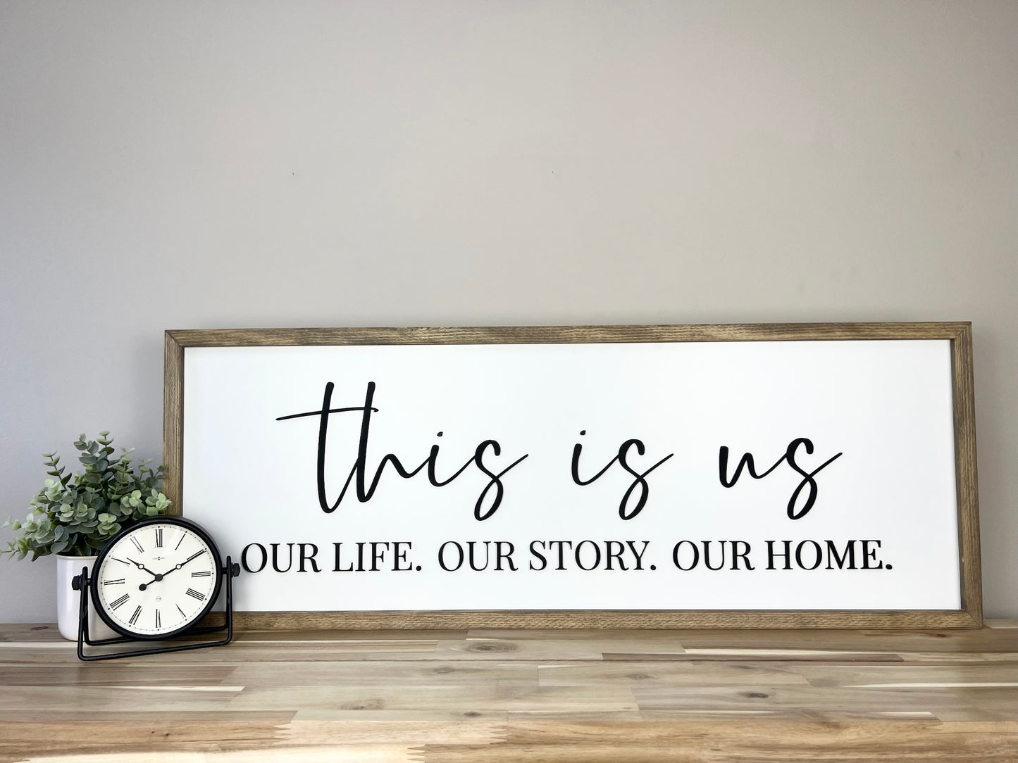 This is Us | 13x35 inch Wood Sign