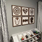Superhero Wall Art | 14x14 inch Wood Sign | Super Hero Wall Art | Superhero Gallery Wall