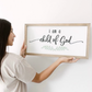 I am a Child of God | 11x21 inch Wood Framed Sign | 3D Lettering