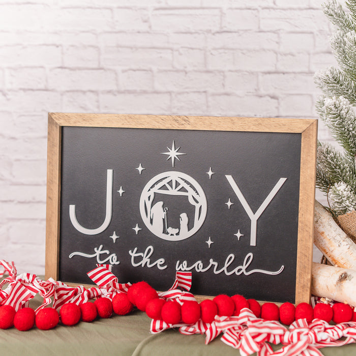 Joy to the World | 11x16 inch | Black Background