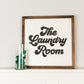 The Laundry Room | 16x16 inch Wood Framed Sign | 3D Lettering