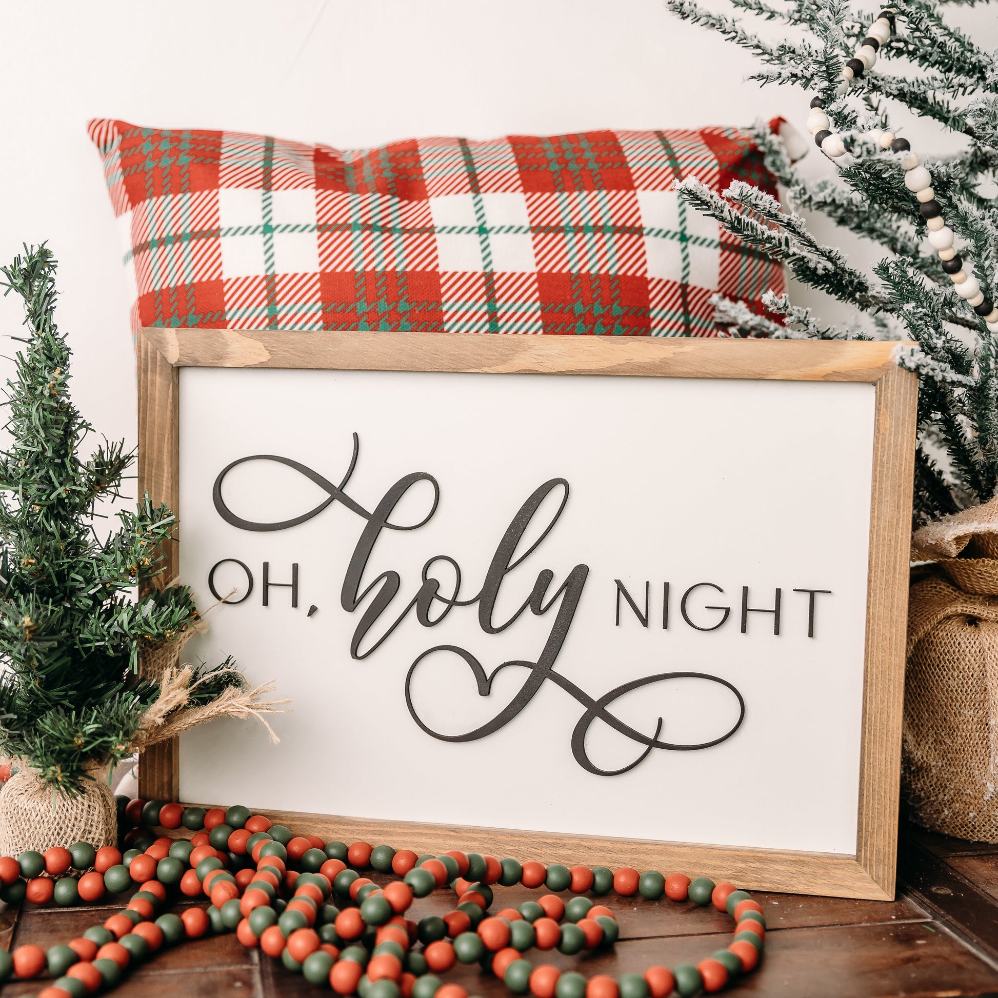 Oh Holy Night I 11x16 inch Wood Sign