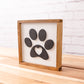 Paw Print Sign | Pet Loss Gift | 5x5 inch Wood Sign