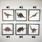 Dinosaur Wood Sign | 11 inch Dinosaur Sign | Dinosaur Gallery Wall Sign