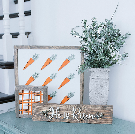 Carrots | 14x14 inch Wood Framed Sign