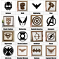Superhero Wall Art | 14x14 inch Wood Sign | Super Hero Wall Art | Superhero Gallery Wall