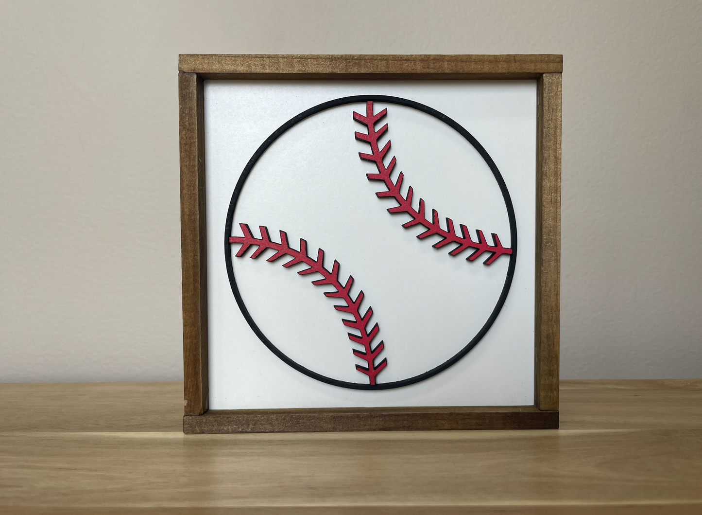 5x5 Baseball Sign | Team Gift