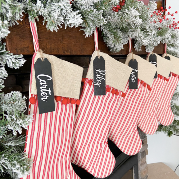  Christmas Stocking Name Tags Personalized Stocking