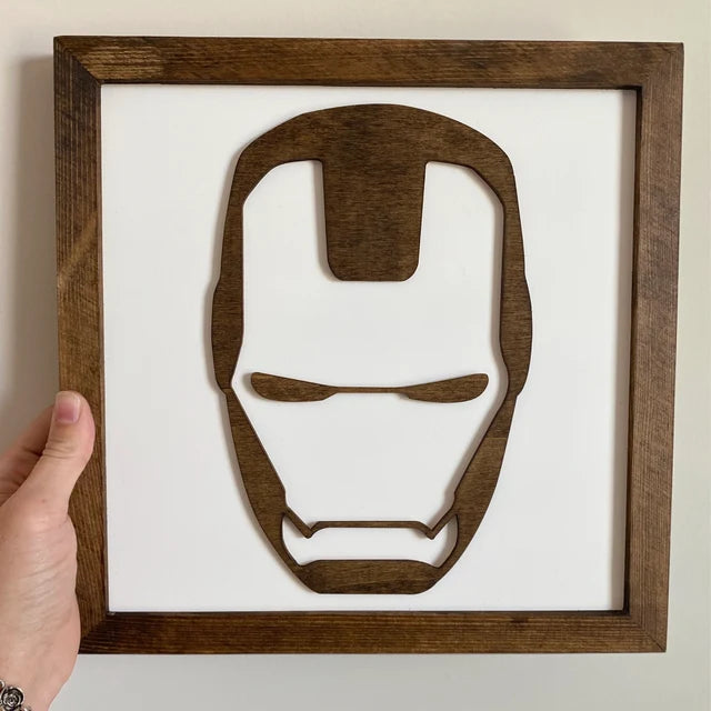 Superhero Wall Art  | 11x11 inch Wood Sign