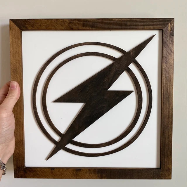 Superhero Wall Art  | 11x11 inch Wood Sign