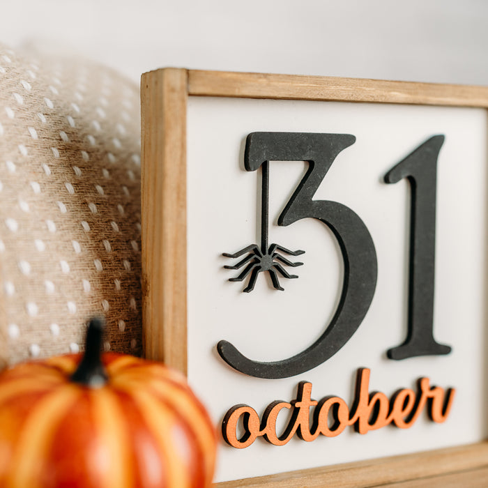 Halloween Mini Sign | White Background