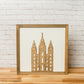 Temple | 14x14 inch Wood Sign