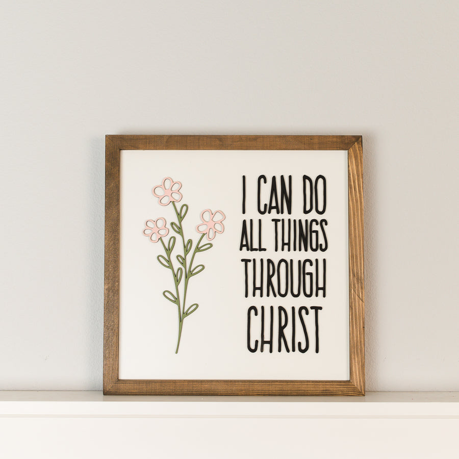 I Can Do All Things Through Christ | 14x14 inch | 2023 Youth Theme