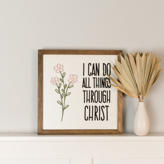 I Can Do All Things Through Christ | 14x14 inch | 2023 Youth Theme