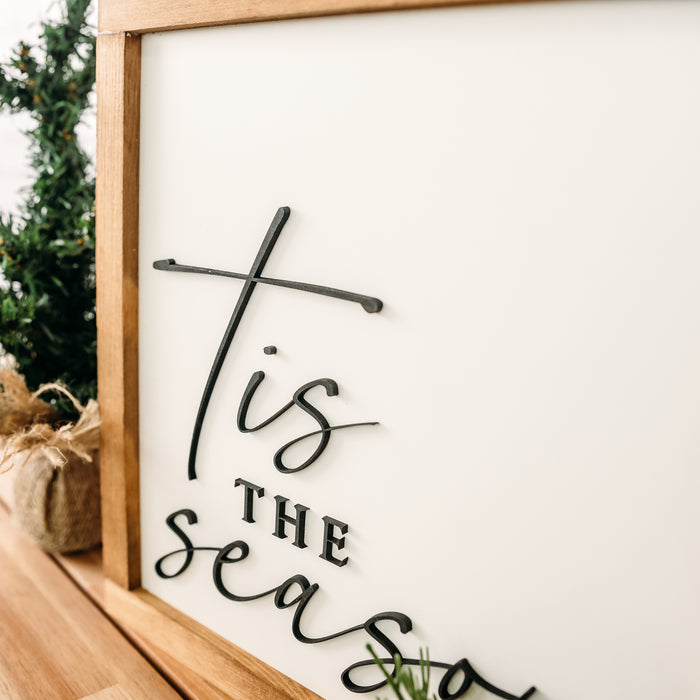 Tis the Season | 11x11 inch Wood Sign