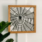 Spider Web | Halloween Sign | White Background | 11x11 inch Wood Sign