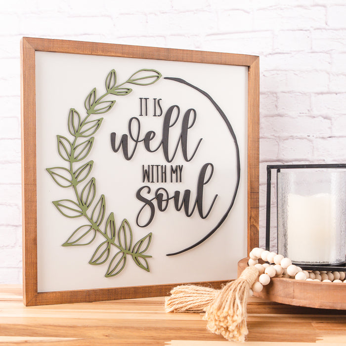 It is Well With My Soul | Wood Framed Sign