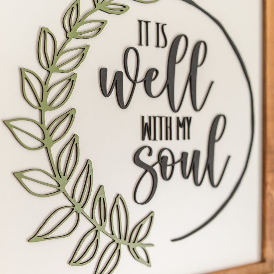 It is Well With My Soul | Wood Framed Sign