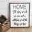 Home: The story of who we are... | 17x21 inch Wood Framed Sign | 3D Lettering