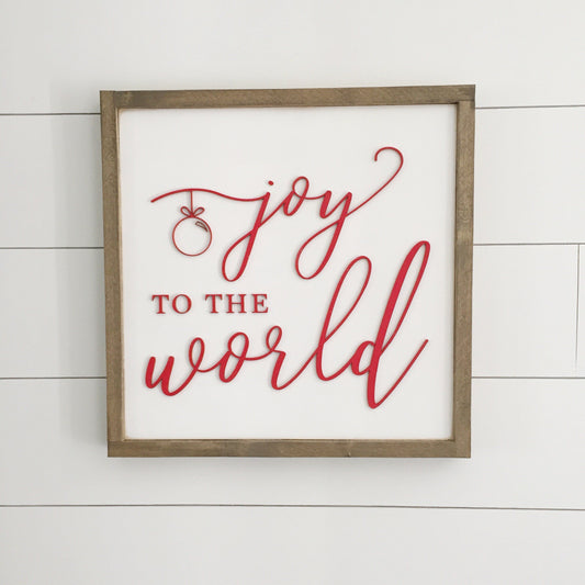 Joy to the World | 16x16 inch Christmas Sign