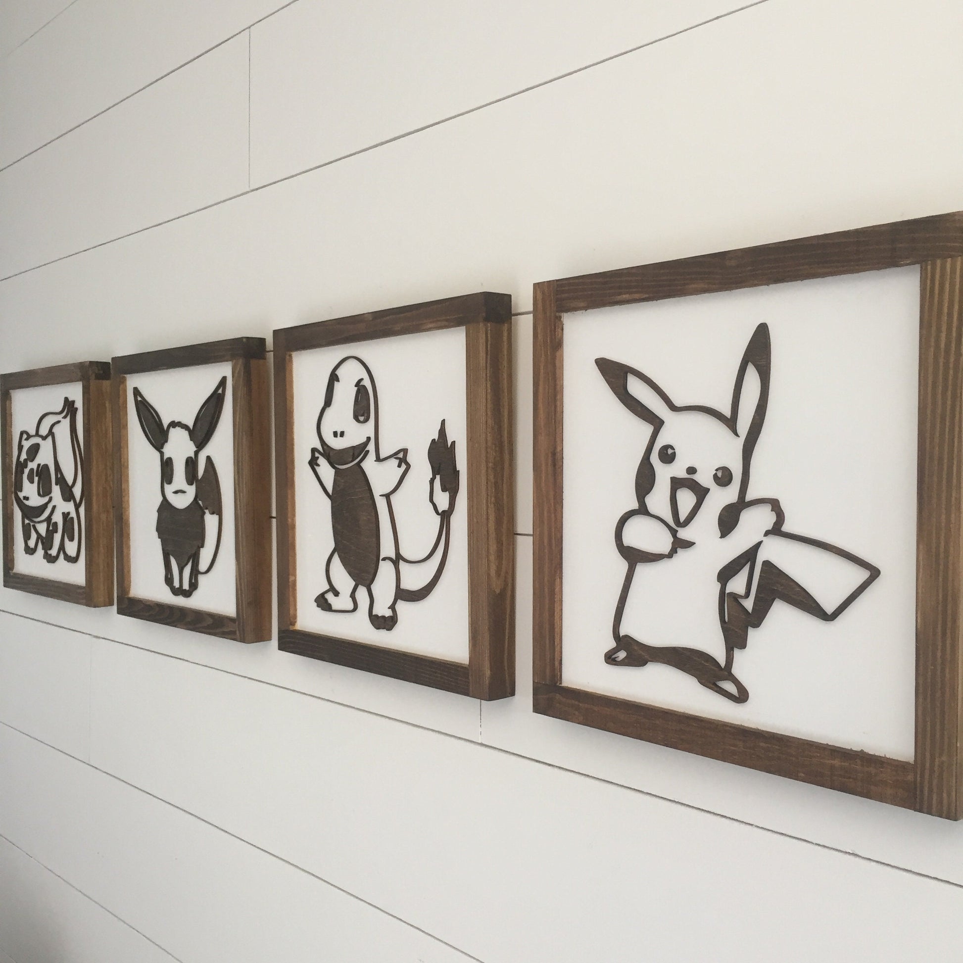 Pokemon Wood Signs | 11x11 inch | Pokemon Home Decor | Pokemon Bedroom