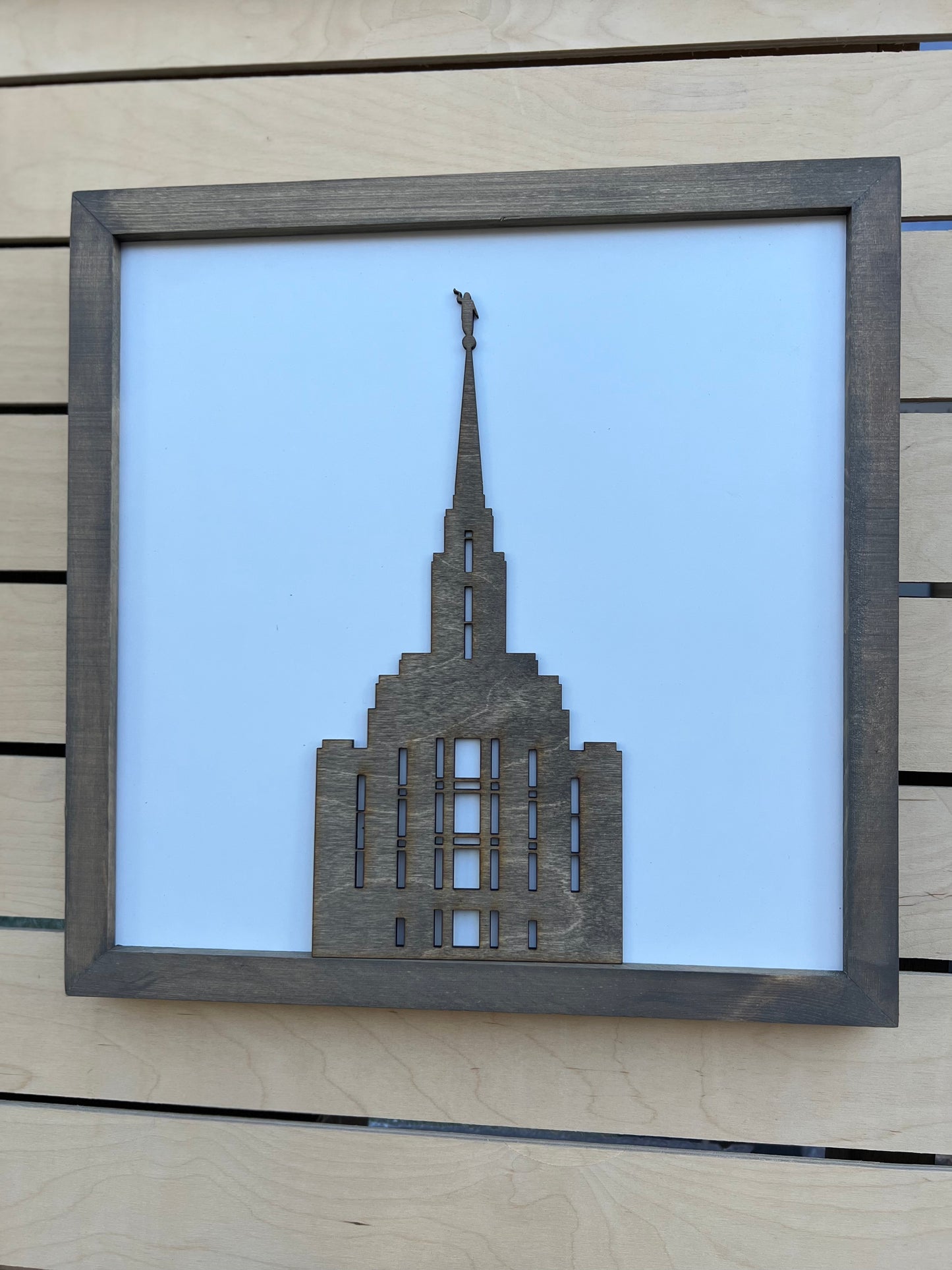 Temple | 14x14 inch Wood Sign