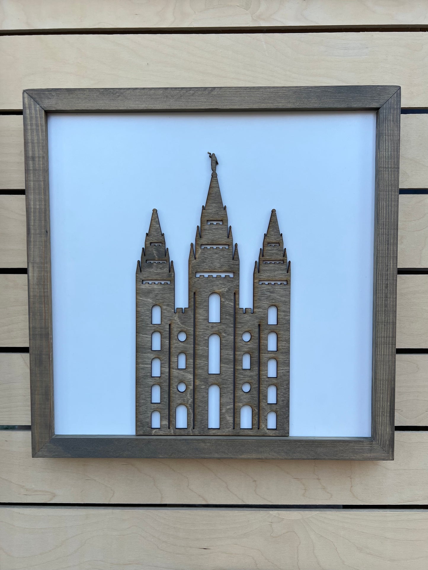 Temple | 14x14 inch Wood Sign